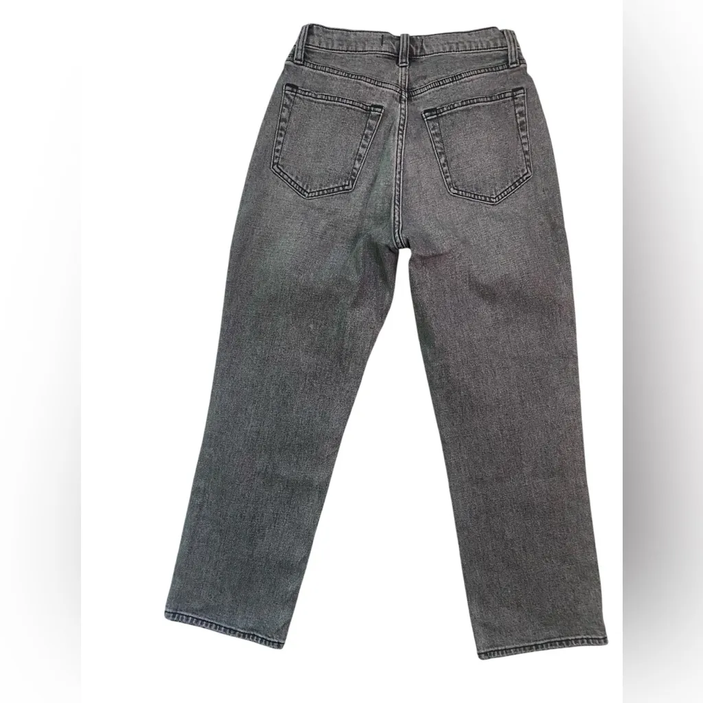 Abercrombie Grey Curve Love Ankle Straight Ultra High Rise Jeans in Size 27/4S - Image 9
