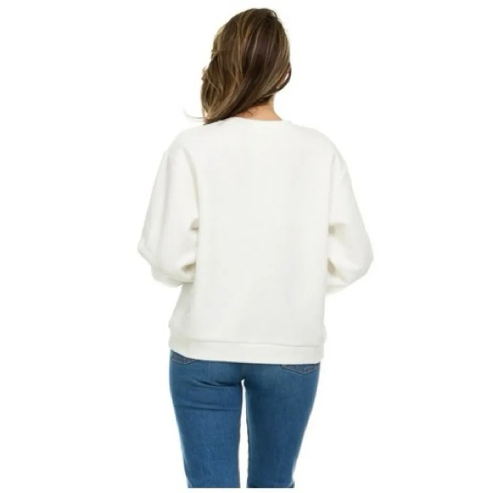 Authentic Keith Haring Andy Mouse Sweatshirt Rare!! White Size L - Image 7