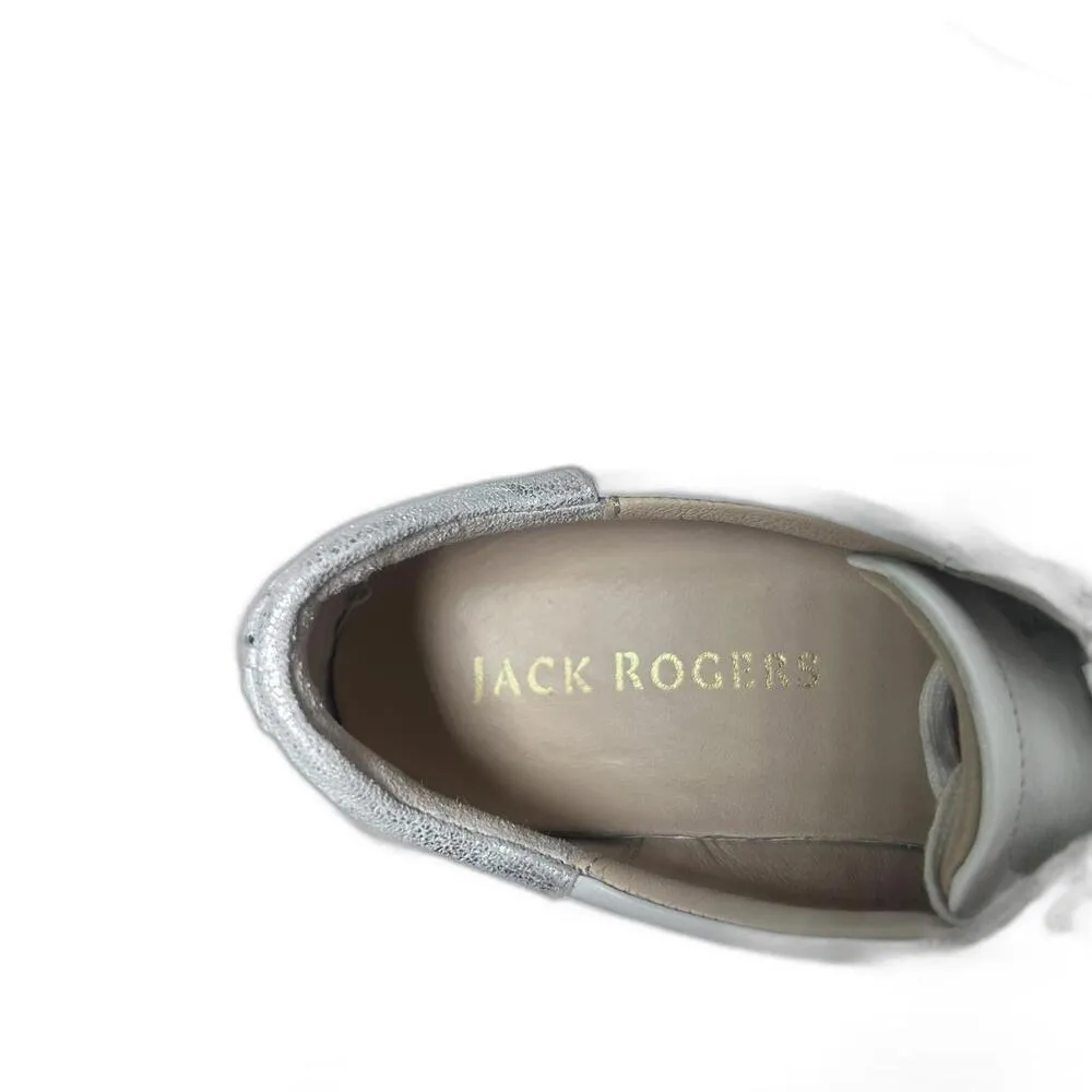 Jack Rogers Rory Sneaker white‎ leather women's size 7.5 - Image 7