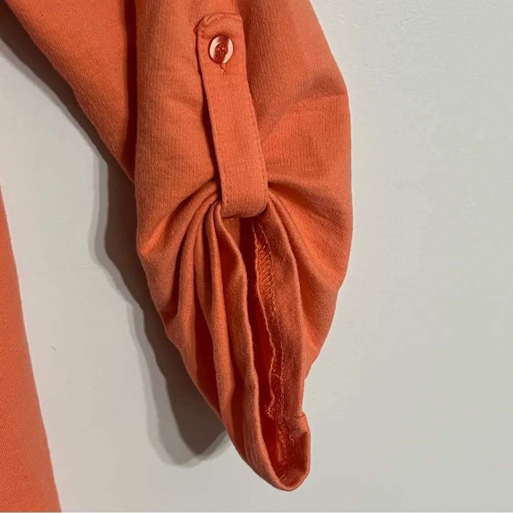 Women’s Coral Bay Energy Full Zip Cuff Sleeve Sweatshirt Size 1X Orange Color - Image 10