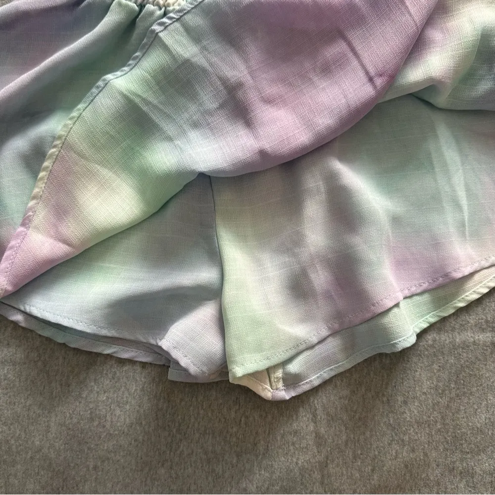 Karlie skort blue purple tie dye size S forgiving waistband - Image 3