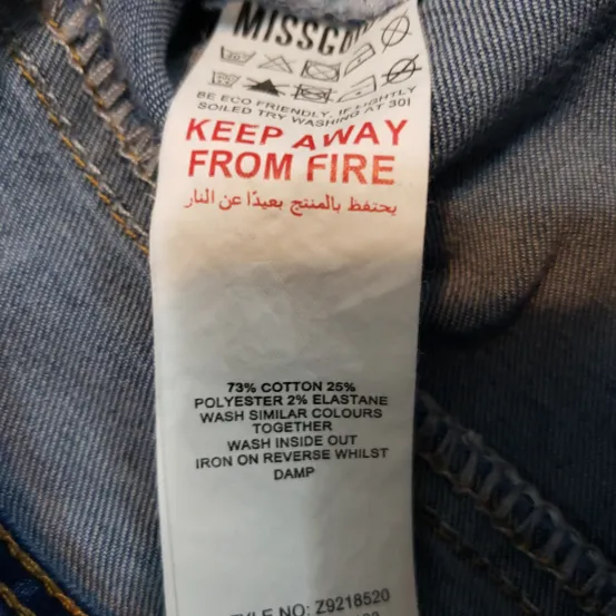 Missguided Jeans Size 2P Petite Skinny Jeans Distressed Destroyed Torn Ripped  - Image 6