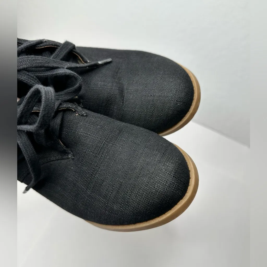 SODA Ripley‎ Black Ankle Bootie Womens Size 10 Chunky Block Stacked Heel Lace Up - Image 12