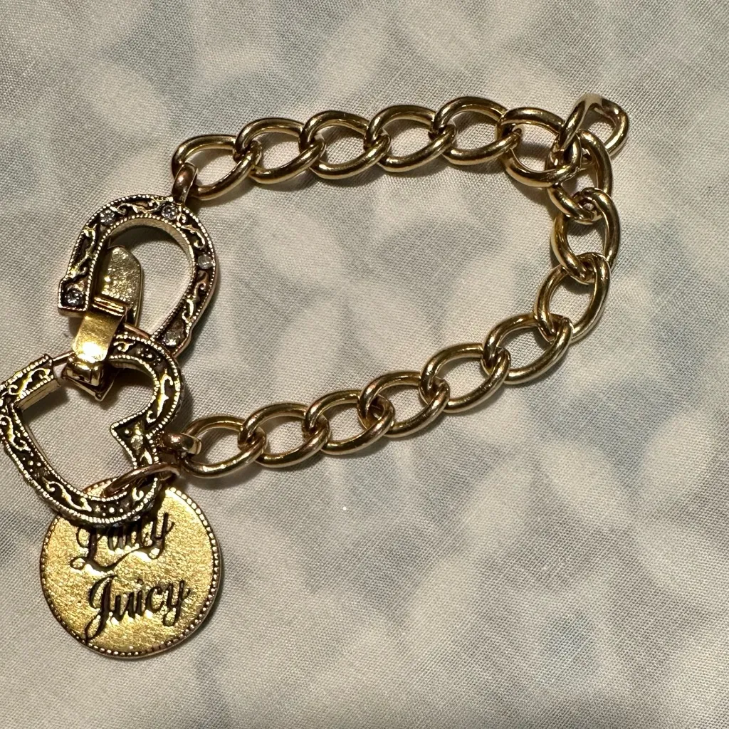 Juicy Couture Gold and Silver Heart bracelet - Image 3