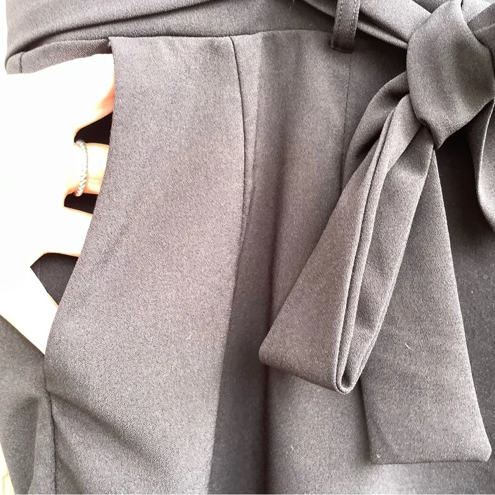 Torrid Womens Shorts Black Tie Front Belted Mid Rise Pockets Plus Size 3X - Image 6