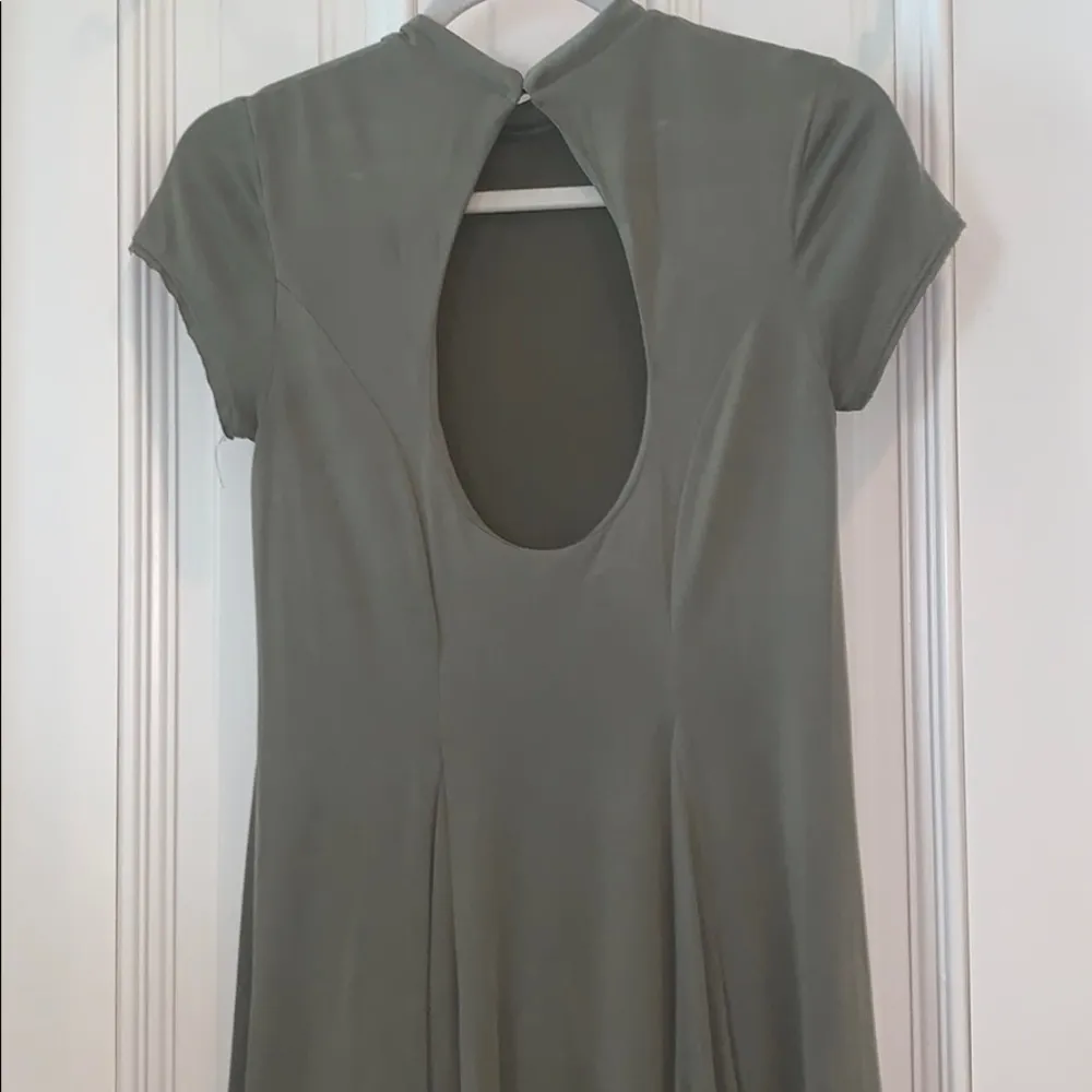 UO Silence + Noise Violetta Cupro Mock-Neck Dress - Image 4