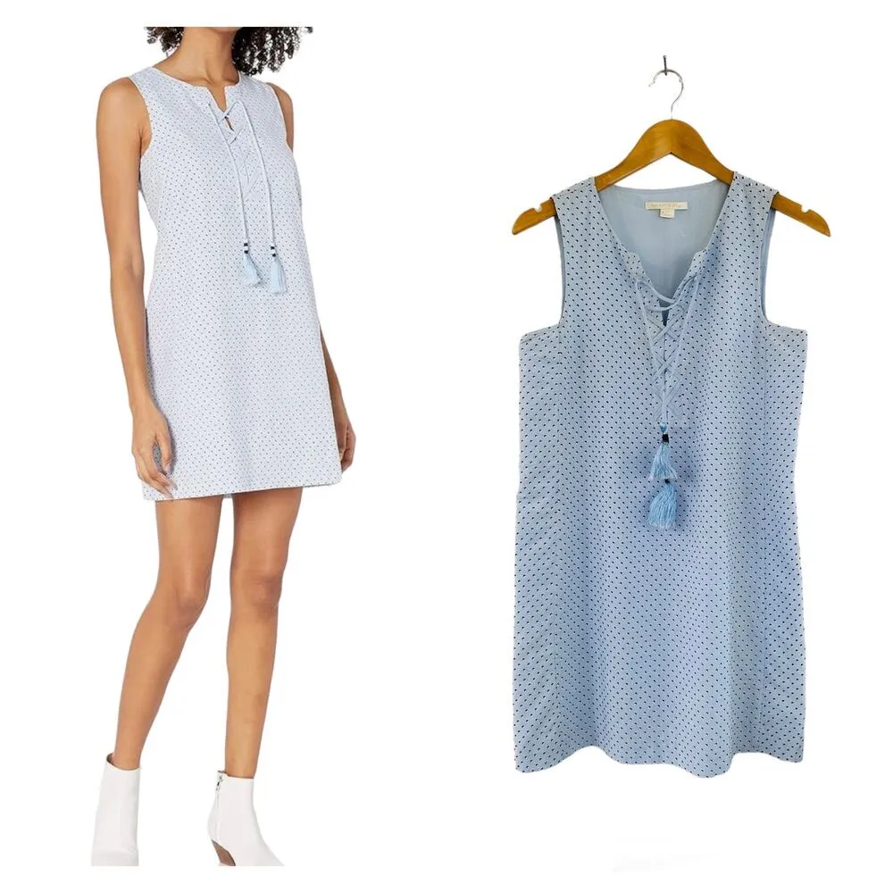 Cooper and Ella Isabel Cotton Sleeveless Tassel Tunic Shift Mini Dress Small - Image 10