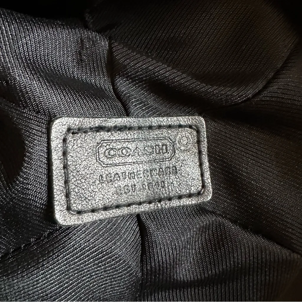 Coach Wool Herringbone Tweed Hat w/ Leather Trim - Image 4