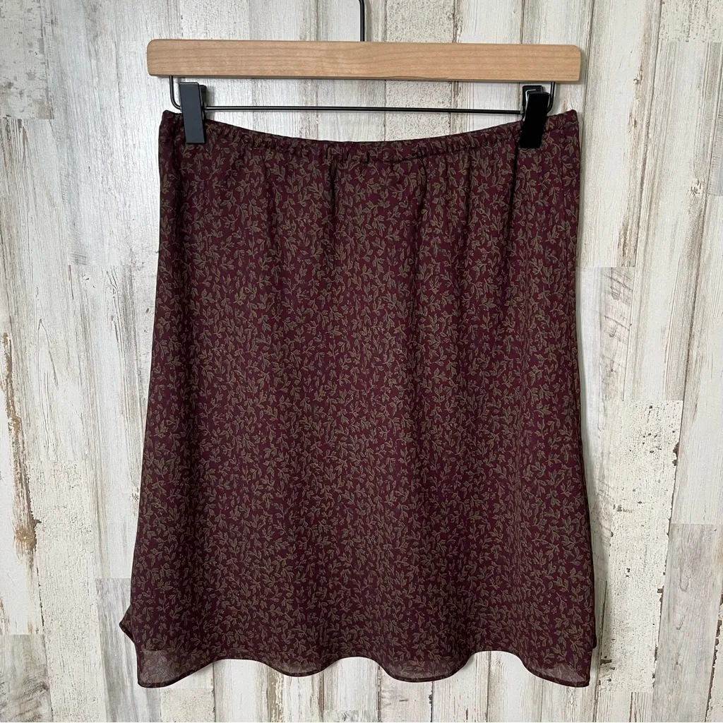 Vintage Y2K Old Navy Purple Floral Grunge Mini‎ Skirt Womens Size Small - Image 4