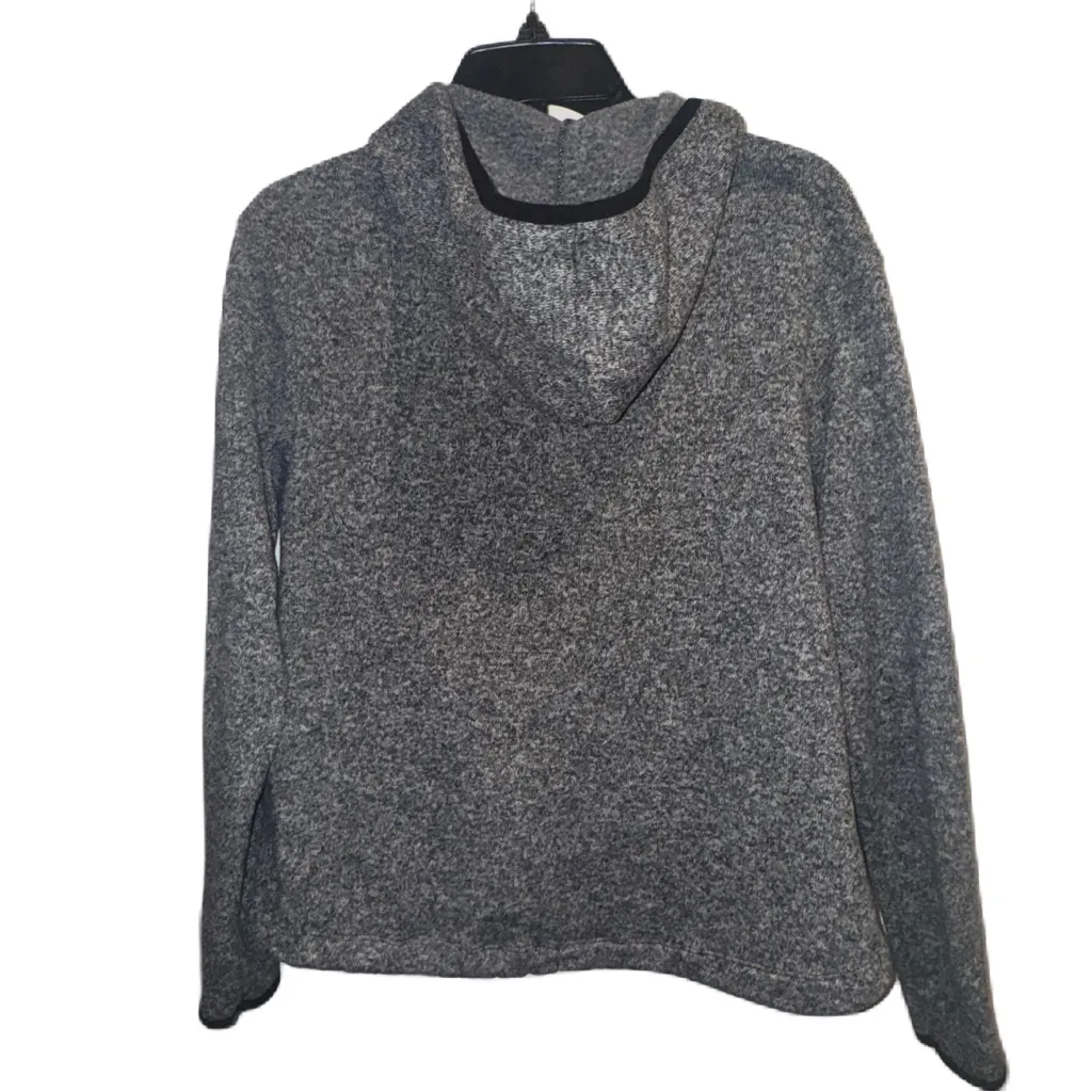 PINK Zip-Up Hoodie Size Small Heathered Gray EUC - Image 2