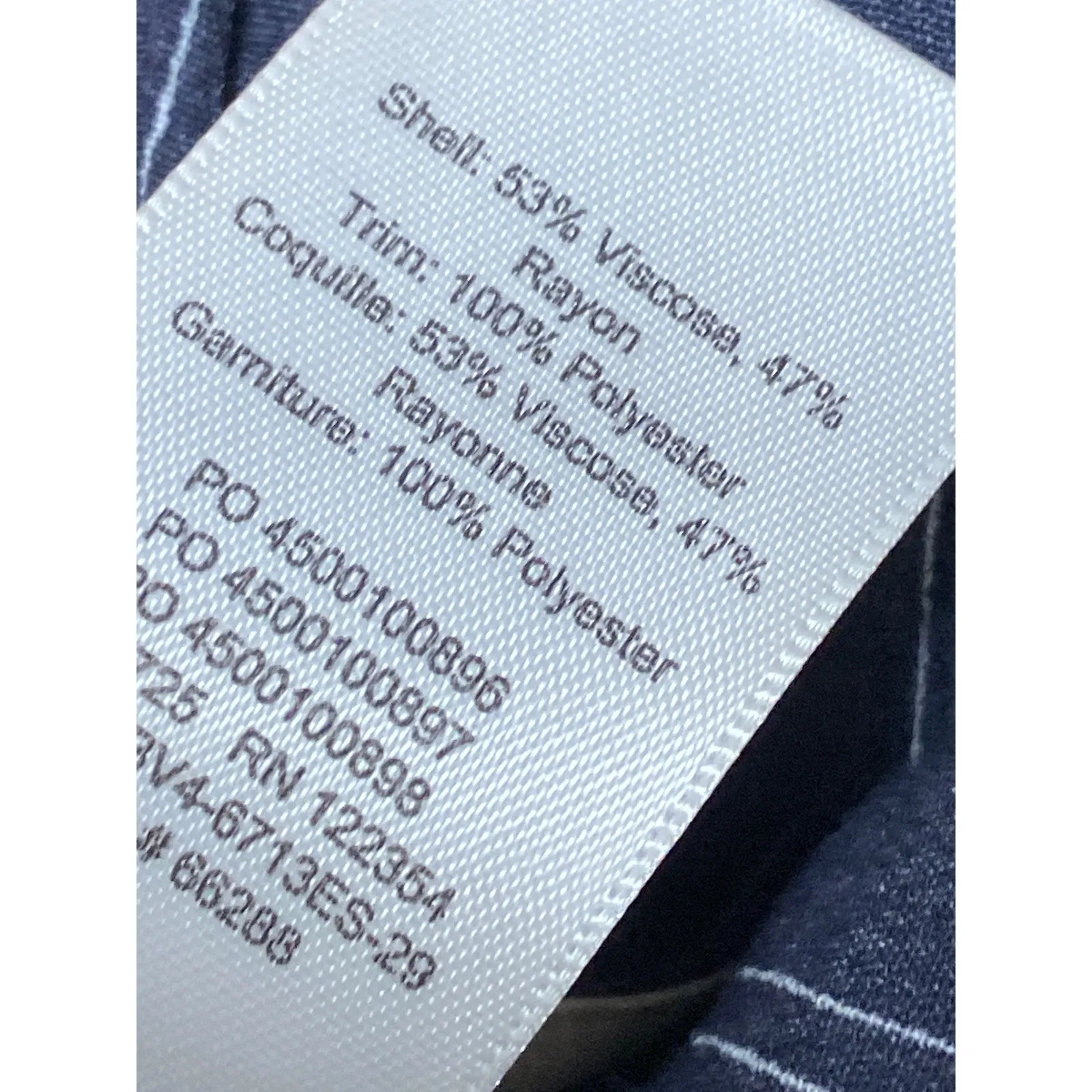 Aritzia Wilfred Faun Gray Striped Tie Belt High Waist Wide Leg Trousers Pants M - Image 4