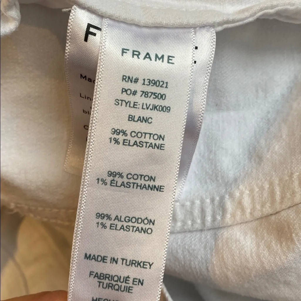 Frame Le Vintage white denim jacket - Image 6