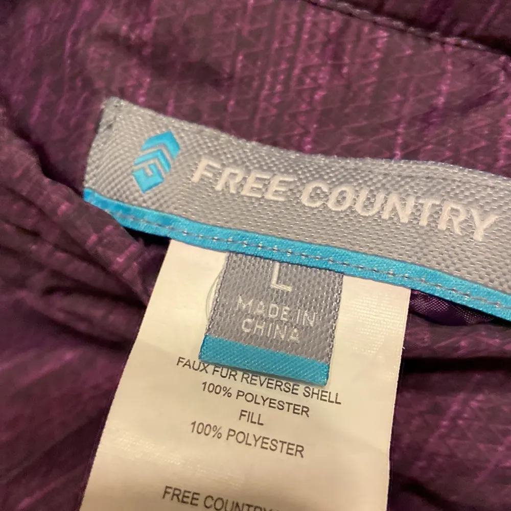 Free Country Women Vest size L  so beautiful vest can be worn on both side - Image 16