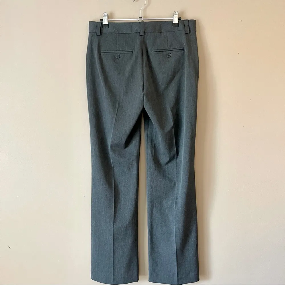 EXPRESS | Charcoal Gray Wide Leg Editor Fit Trouser Dress Pants Sz 4 - Image 4