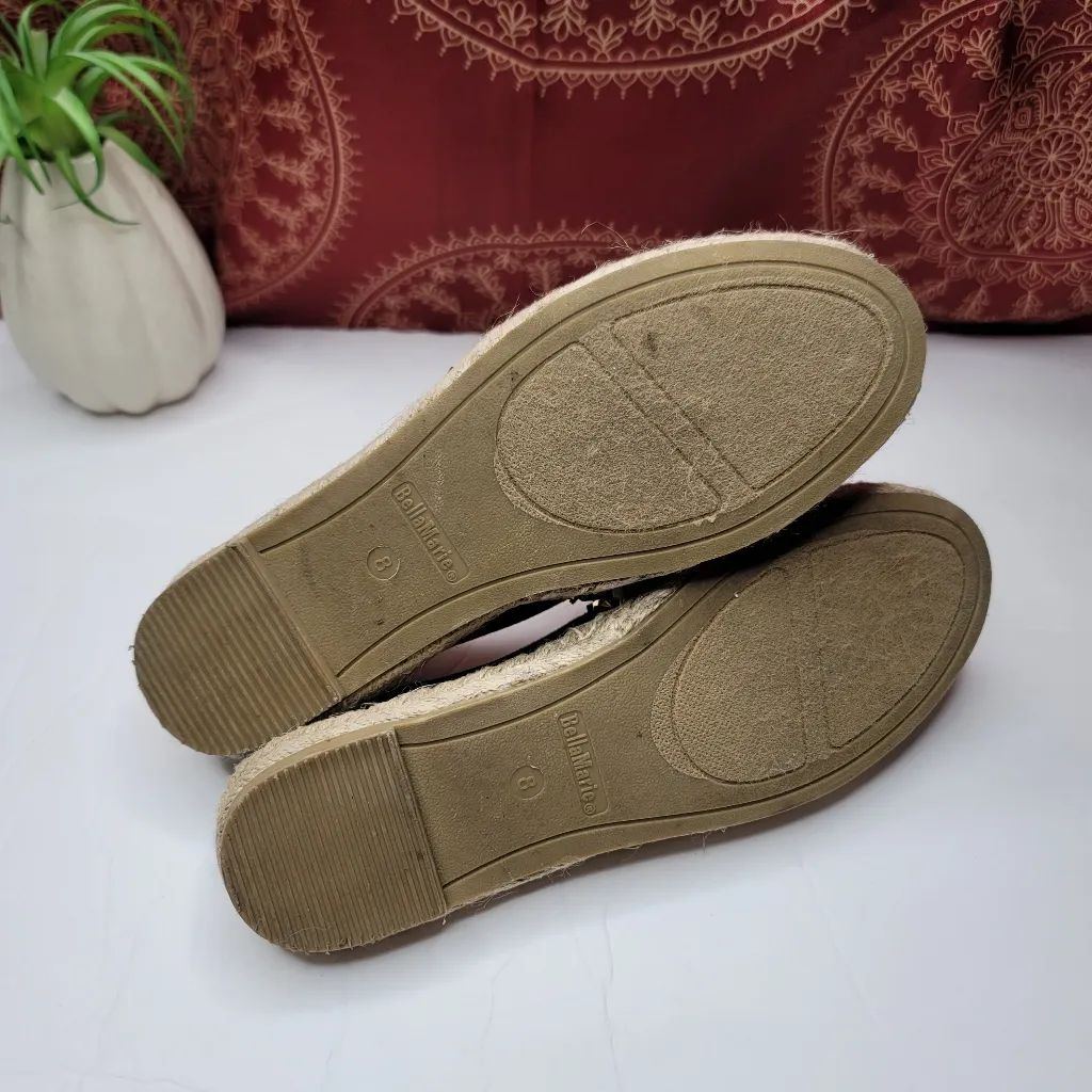 Bella Marie  Kyra Grey Suede Espadrilles Size 8 - Image 5