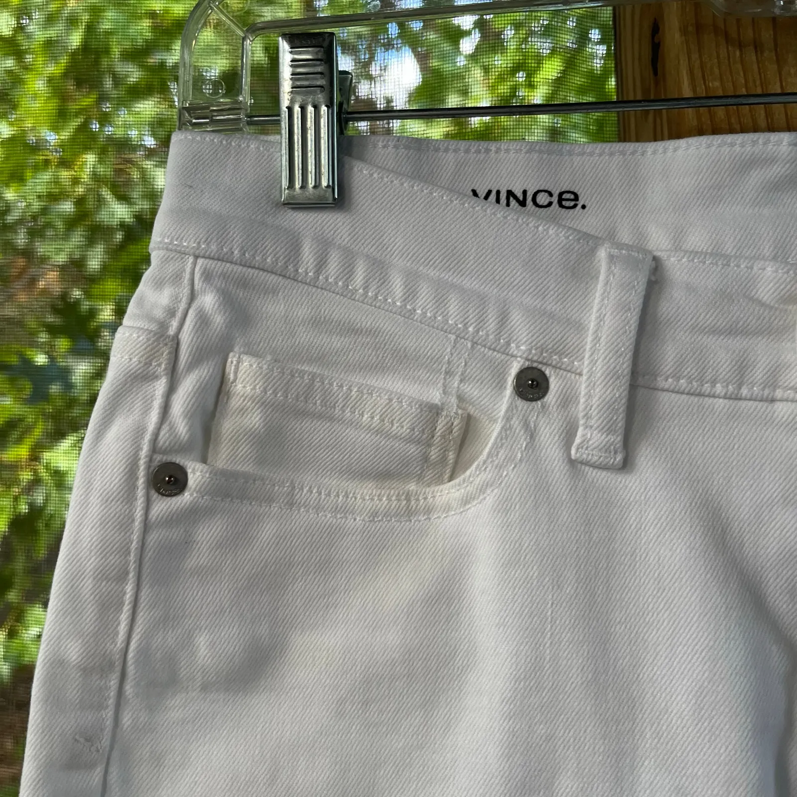 Vince Women's White Jeans Kick Boot Size 26 - Image 4