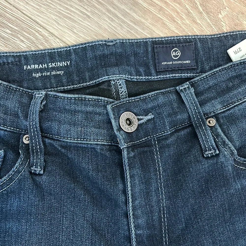 AG Jeans Farrah High Rise Skinny Blue Size 27 Denim - Image 3