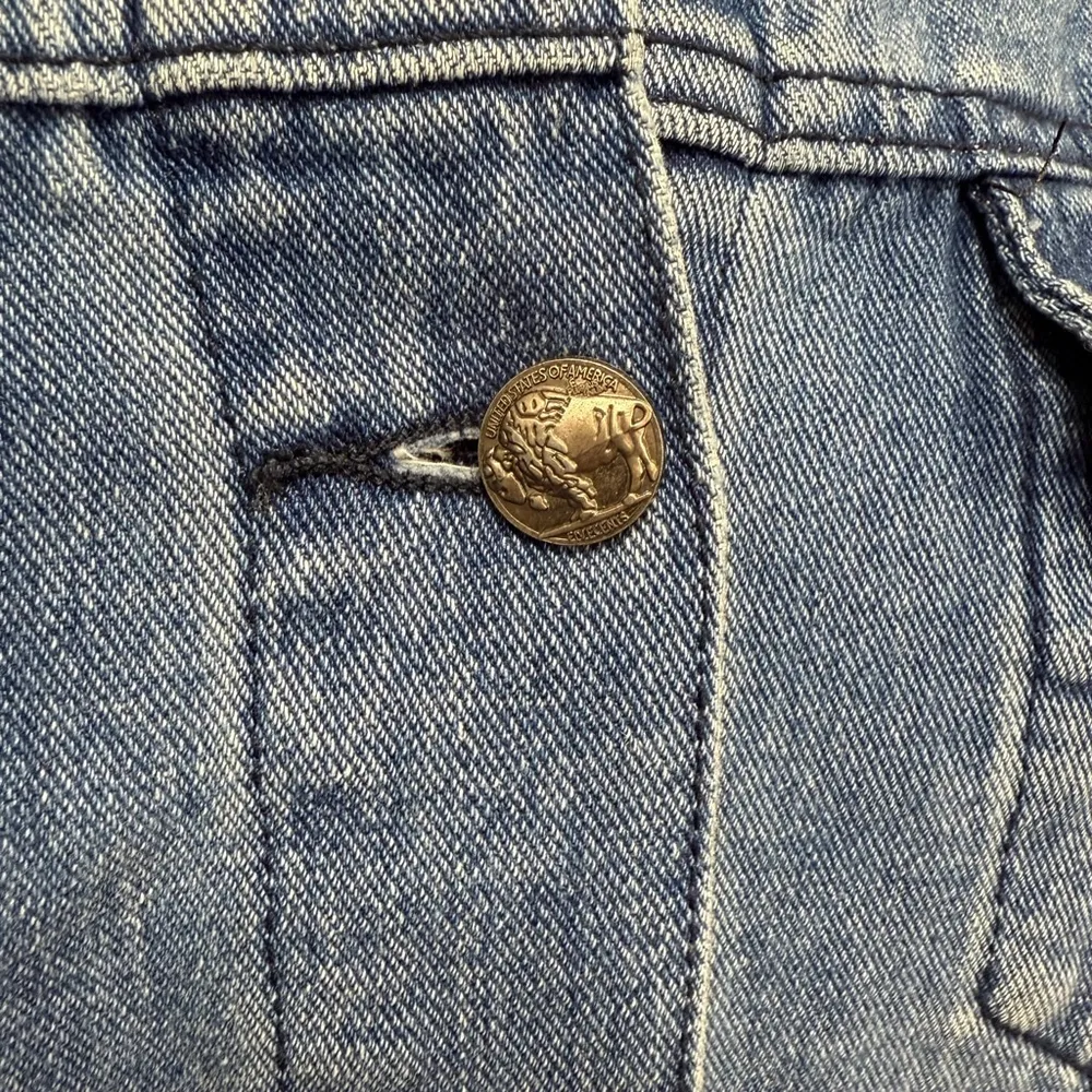 Crazy Train Denim Jacket XL Blue - Image 6