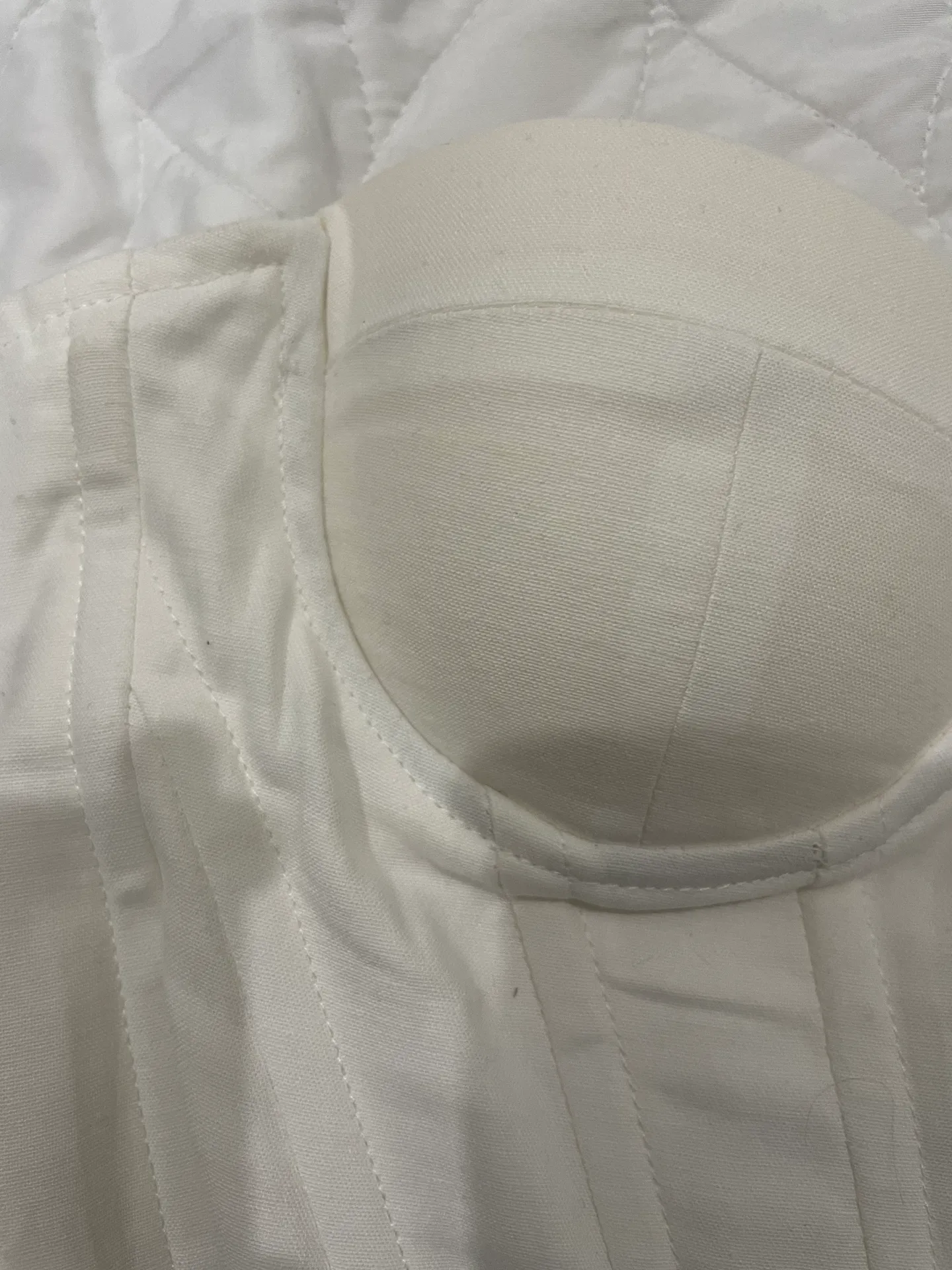 Princess Polly white corset top / bustier top - Image 4