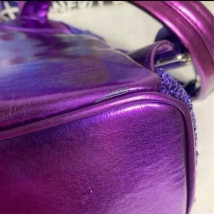 Disney parks potion purple sequin Minnie Mouse Loungefly mini backpack - Image 5