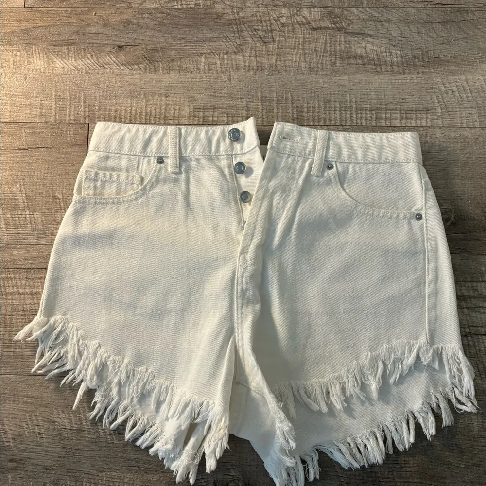 Wild Fable  white Jean shorts - Image 2