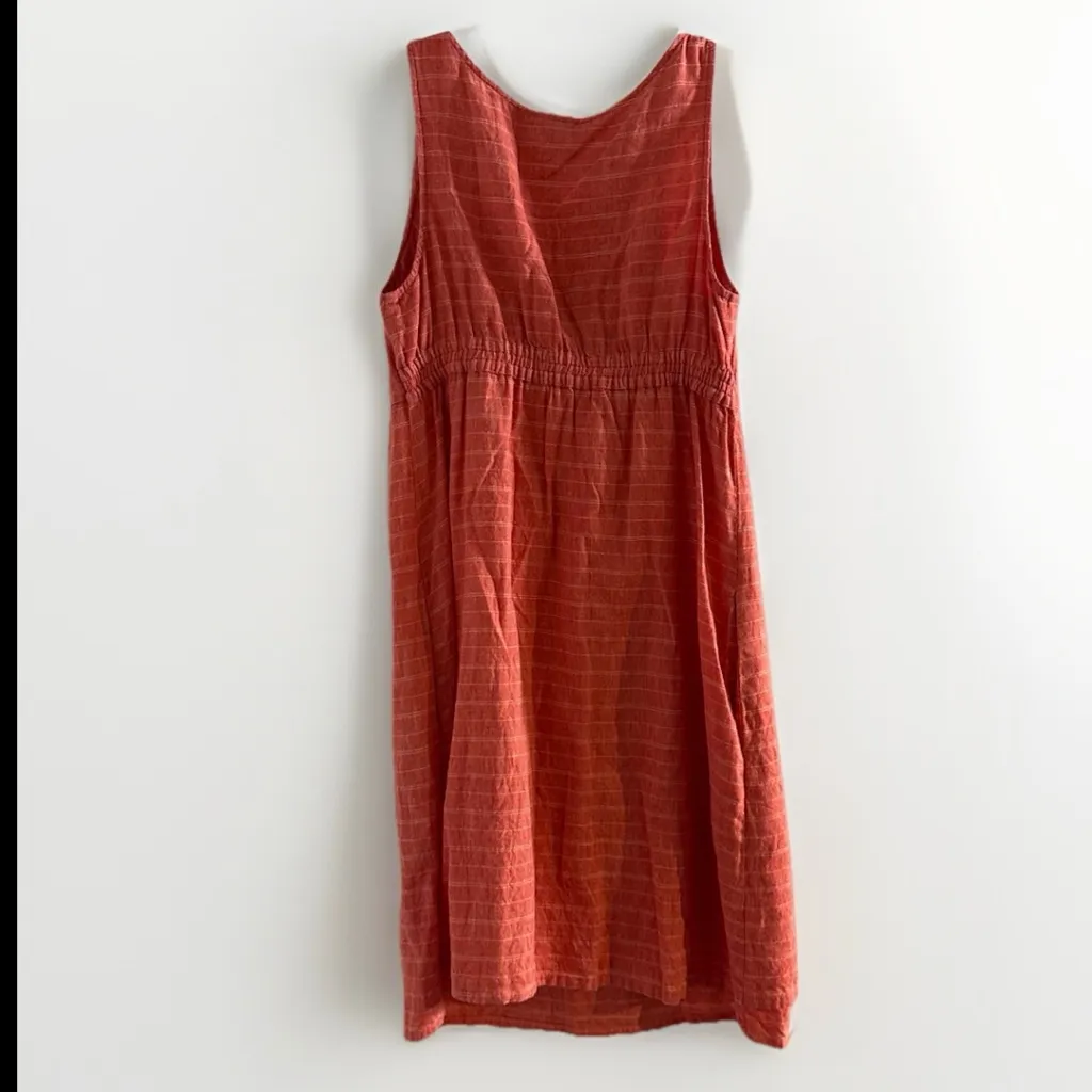 Patagonia‎ Womens Dress 4 Crossover Wrap Hemp V-neck Coral Hemp Organic Cotton - Image 5