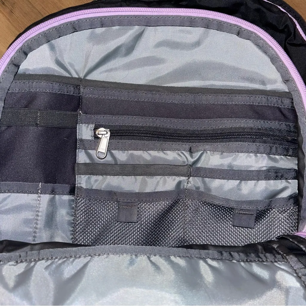 The North Face  Women's Borealis Black Green Violet Backpack - Image 3