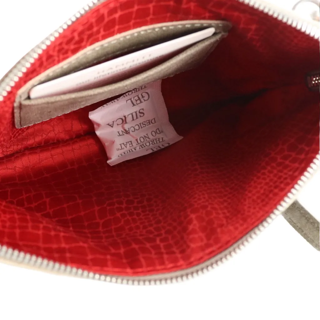 HAMMIT "NASH" DISTRESSED LEATHER PEWTER CROSSBODY/WRISTLET NWT - Image 12