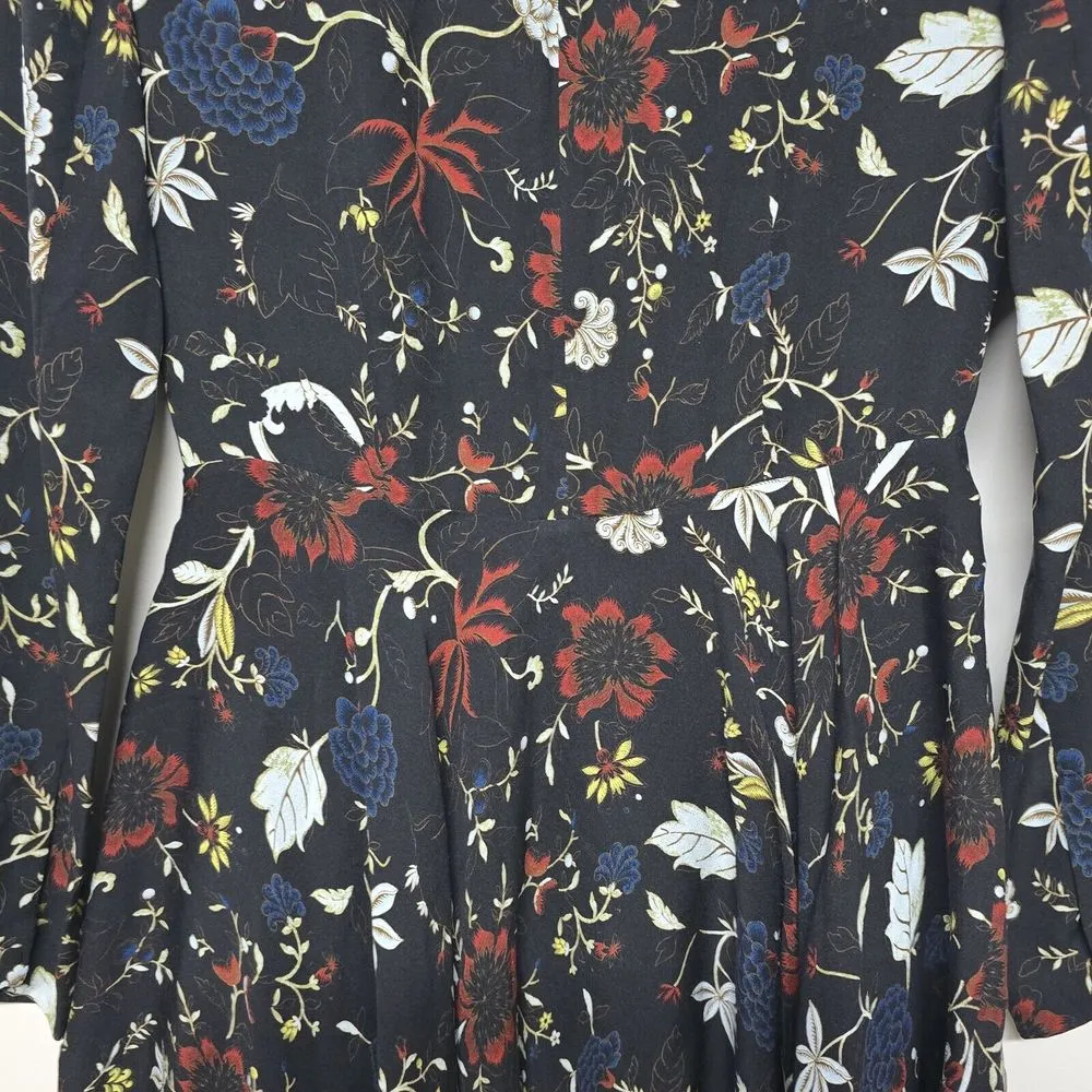 A.L.C. Cynthia dress floral silk women's size 0 fit‎ and flare dress lace - Image 6