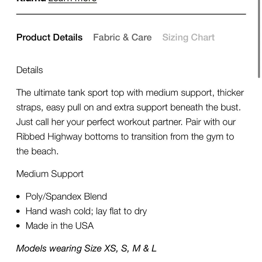 NWOT Beach Riot Leah sports bra size small in Cloud Heather - Image 4