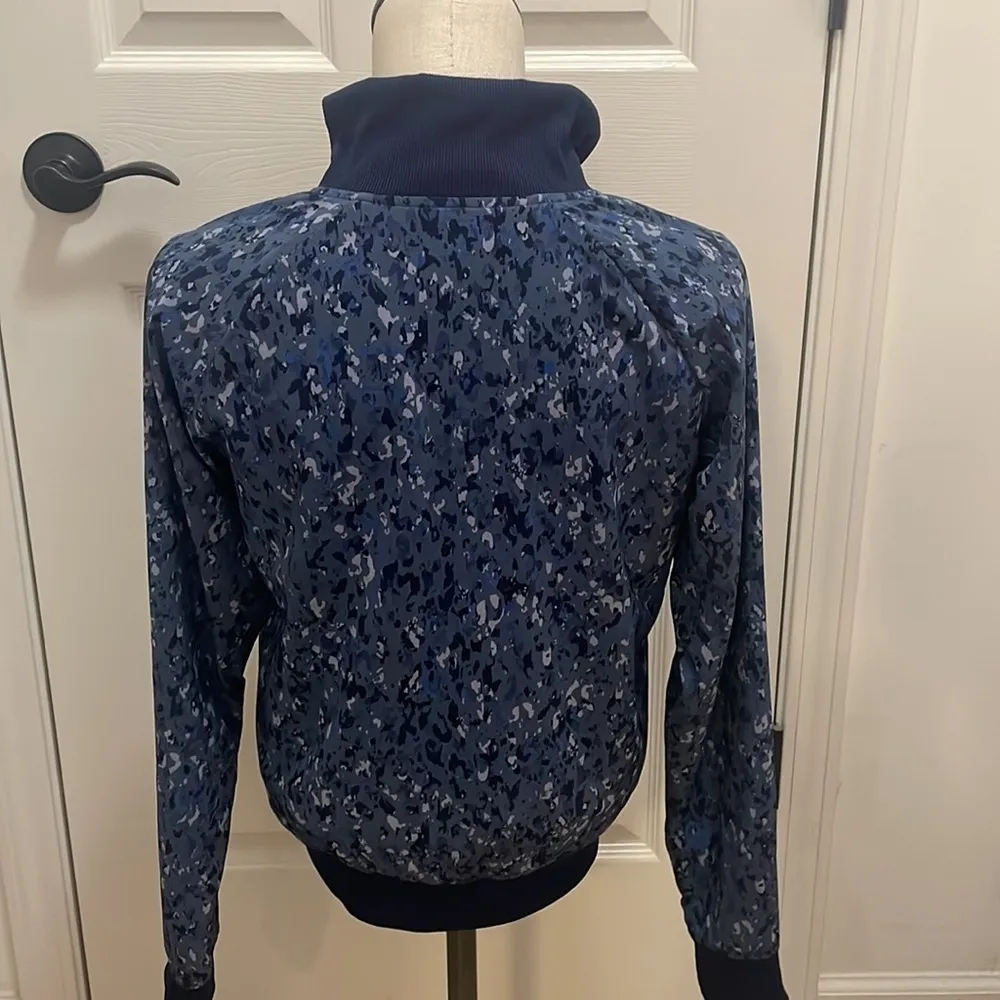 ATHLETA Brooklyn Bomber Jacket ll woman’s Navy Blue zipper outerwear New Sz XS - Image 7