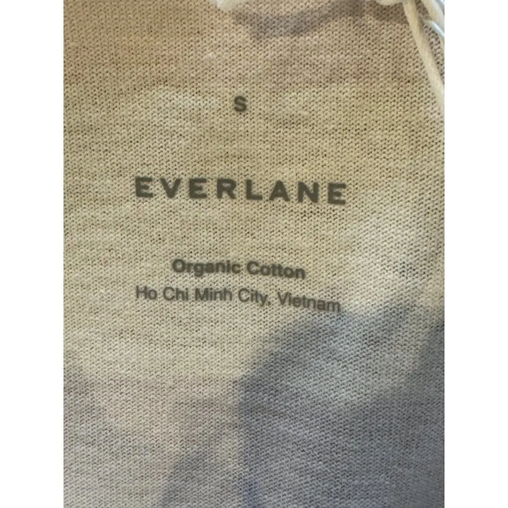 Everlane Shirt Women Small Purple White Striped The Retro Jersey Polo NWT Preppy - Image 10