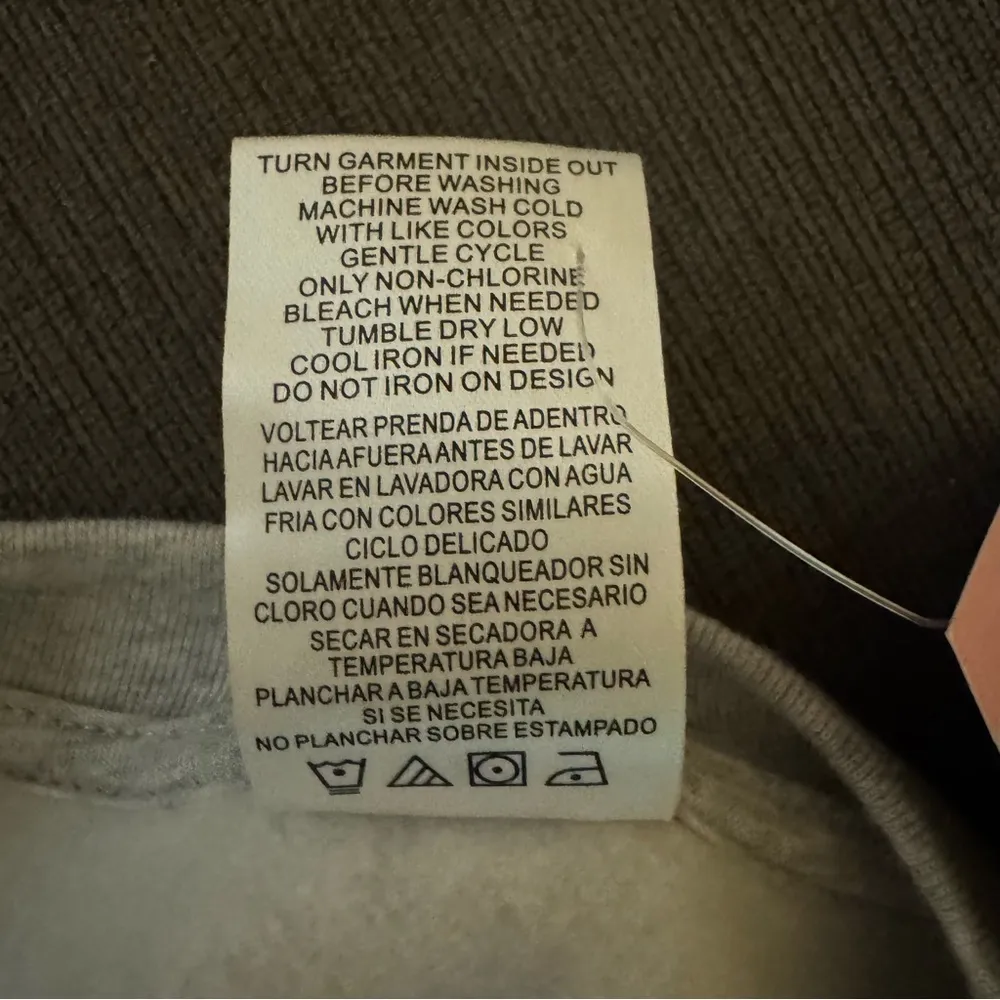 Heather Gray Mickey Mouse Los Angeles California Embroidered Sweatshirt - Image 7