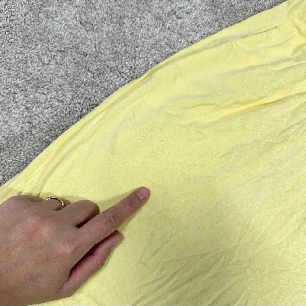 Aritzia Wilfred Free Assonance Jumpsuit Wide-Leg Cropped Flowy Yellow Size XS - Image 15