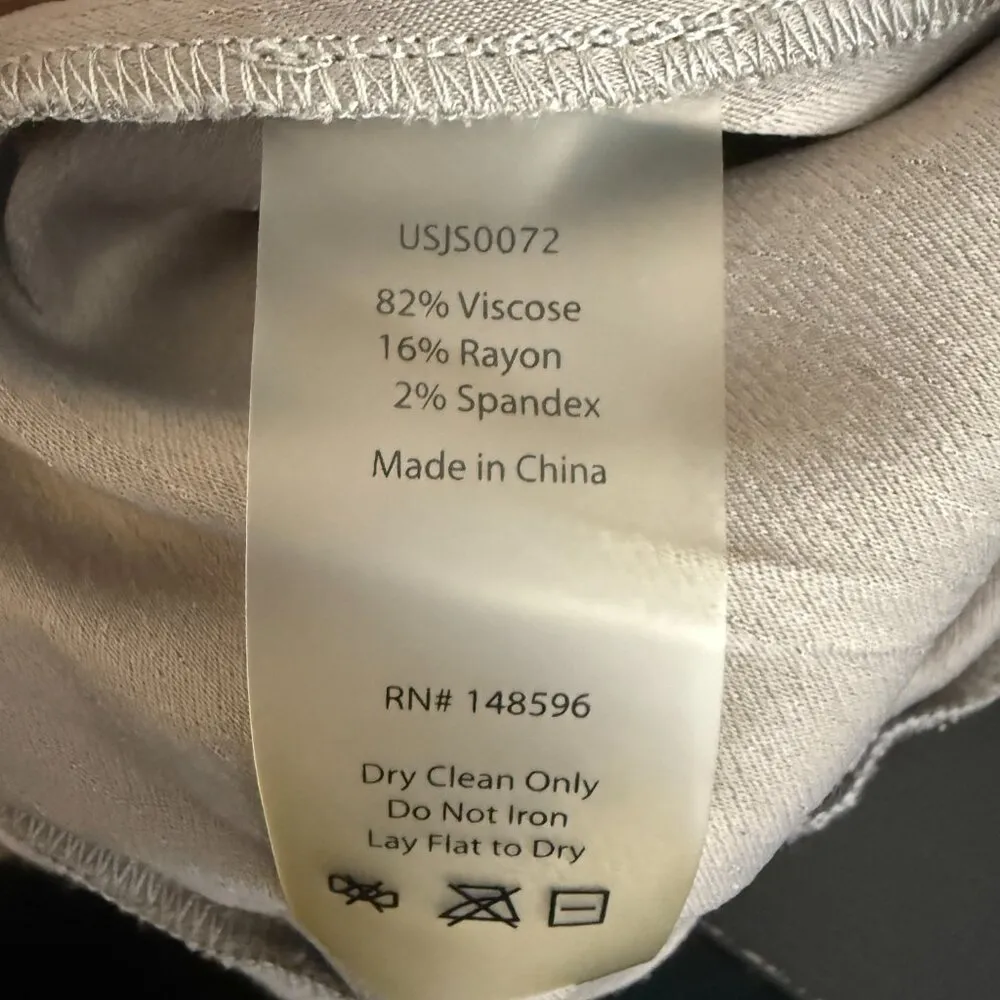 Universal Standard Kia Wide Leg Crop Jumpsuit Women's XL (26-28) Tan Minimalist - Image 15