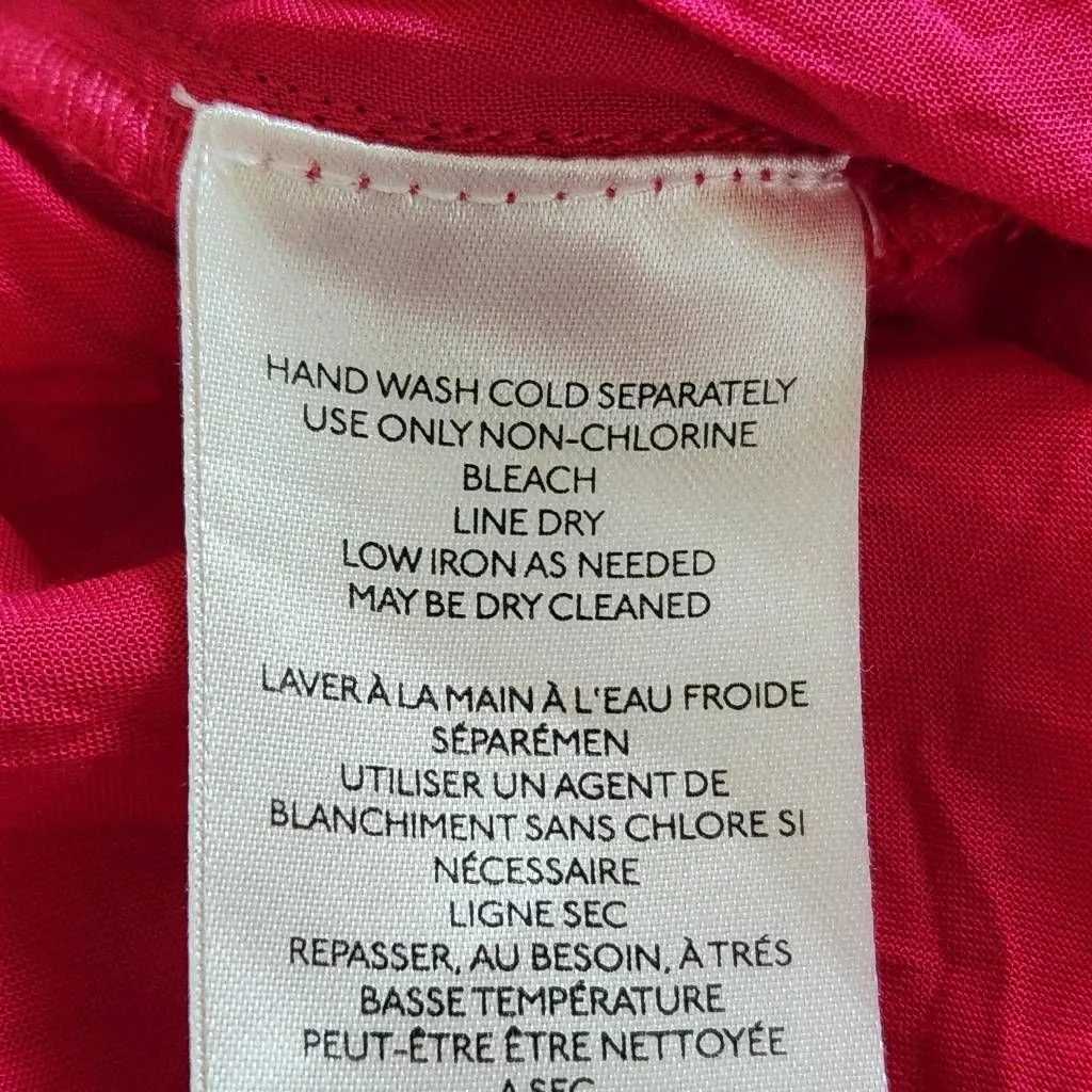 By Anthropologie Hot Pink Long Sleeve Romper Size Medium Anthropologie Romper - Image 7