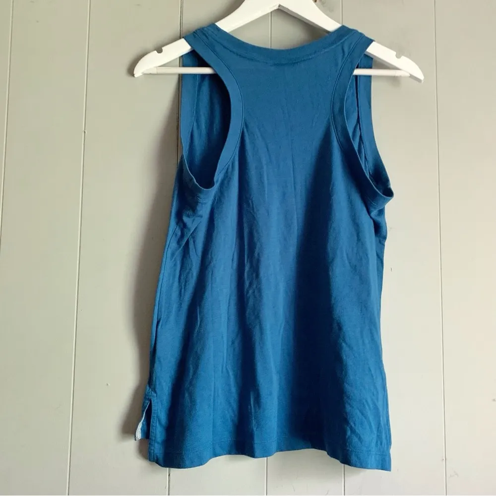 NIKE Big Swoosh Sport Tank Top Teal & Pink Racerback M - Image 2