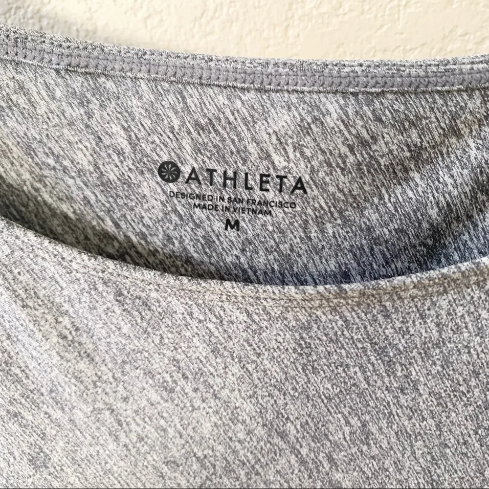 Athleta Sunlover Hilo Asymmetrical Stretch Short Sleeve Dress Size M - Image 5