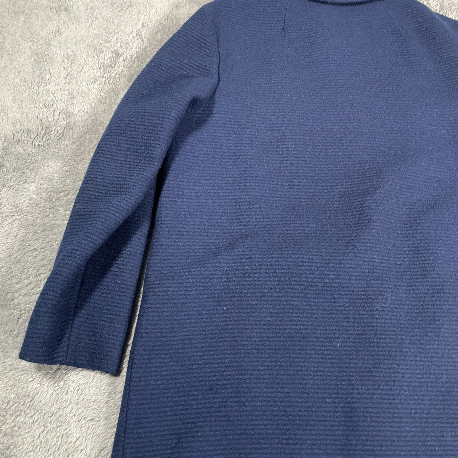 VTG Pendleton Women's Pea Coat Jacket SZ M/L Navy Blue Wool USA 1960s - Image 12