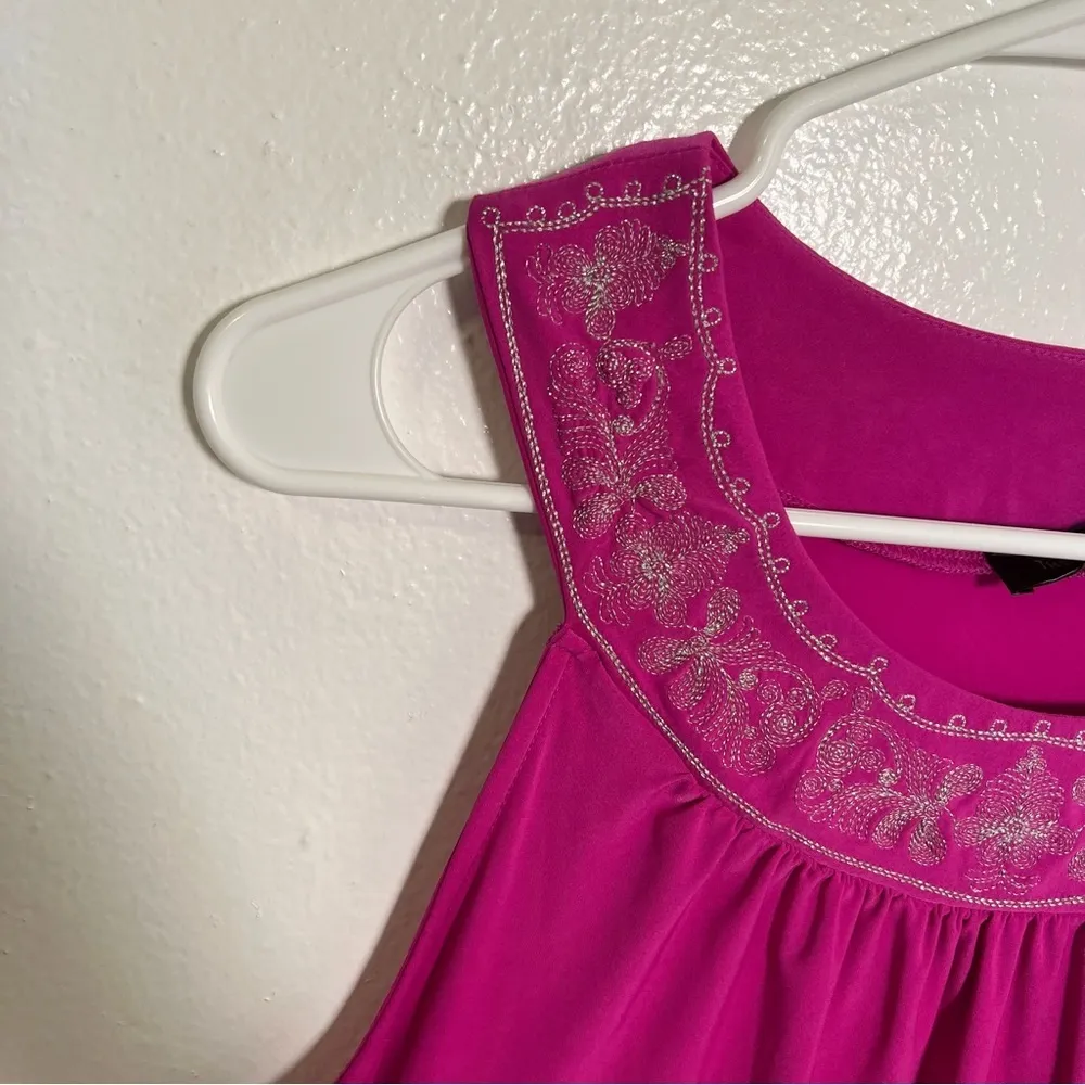 The Limited Sleeveless Blouse Magenta Pink - Image 2