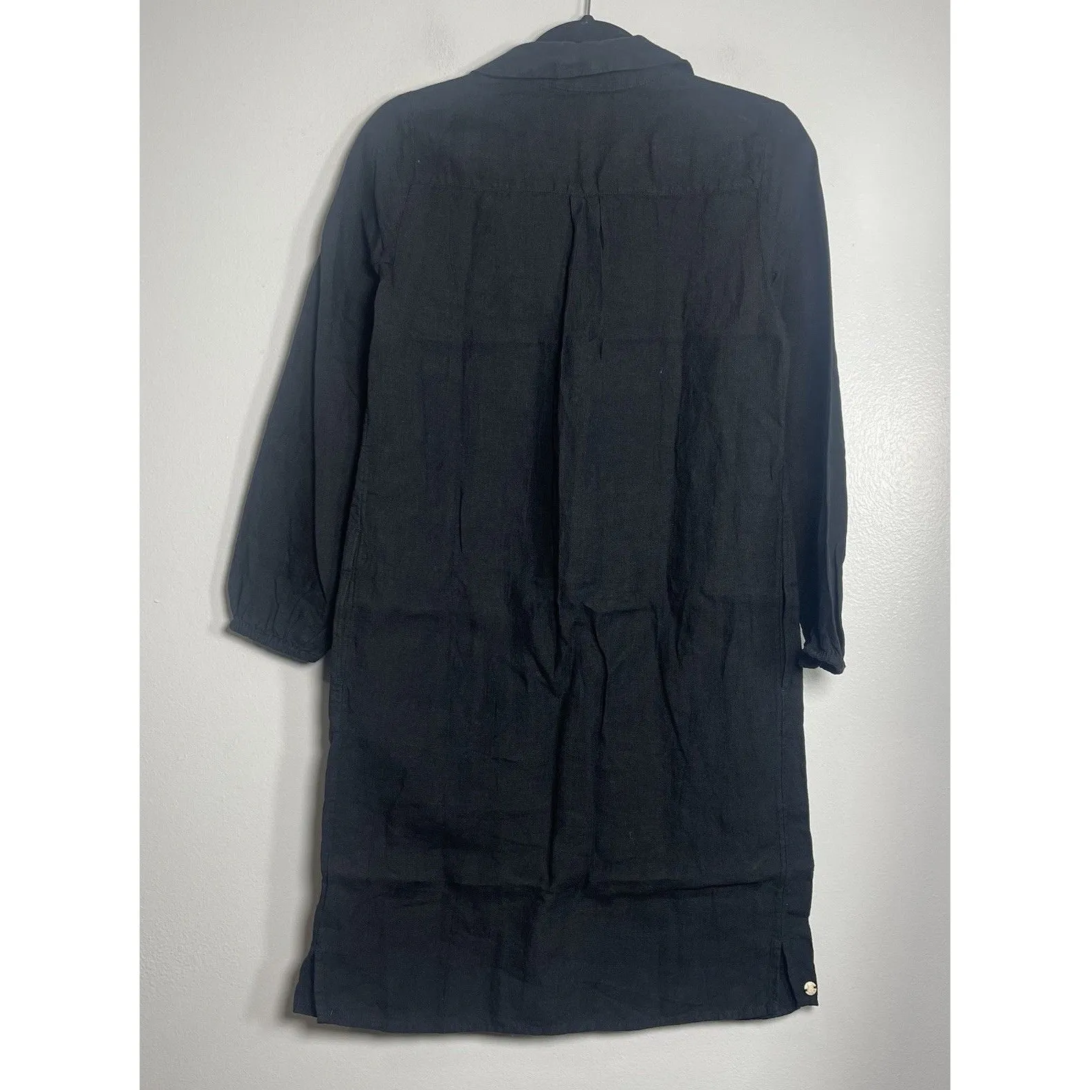 LILLY PULITZER Bethanne Linen Shirt Dress Size 0 Onyx Black NEW No Belt Coastal - Image 6