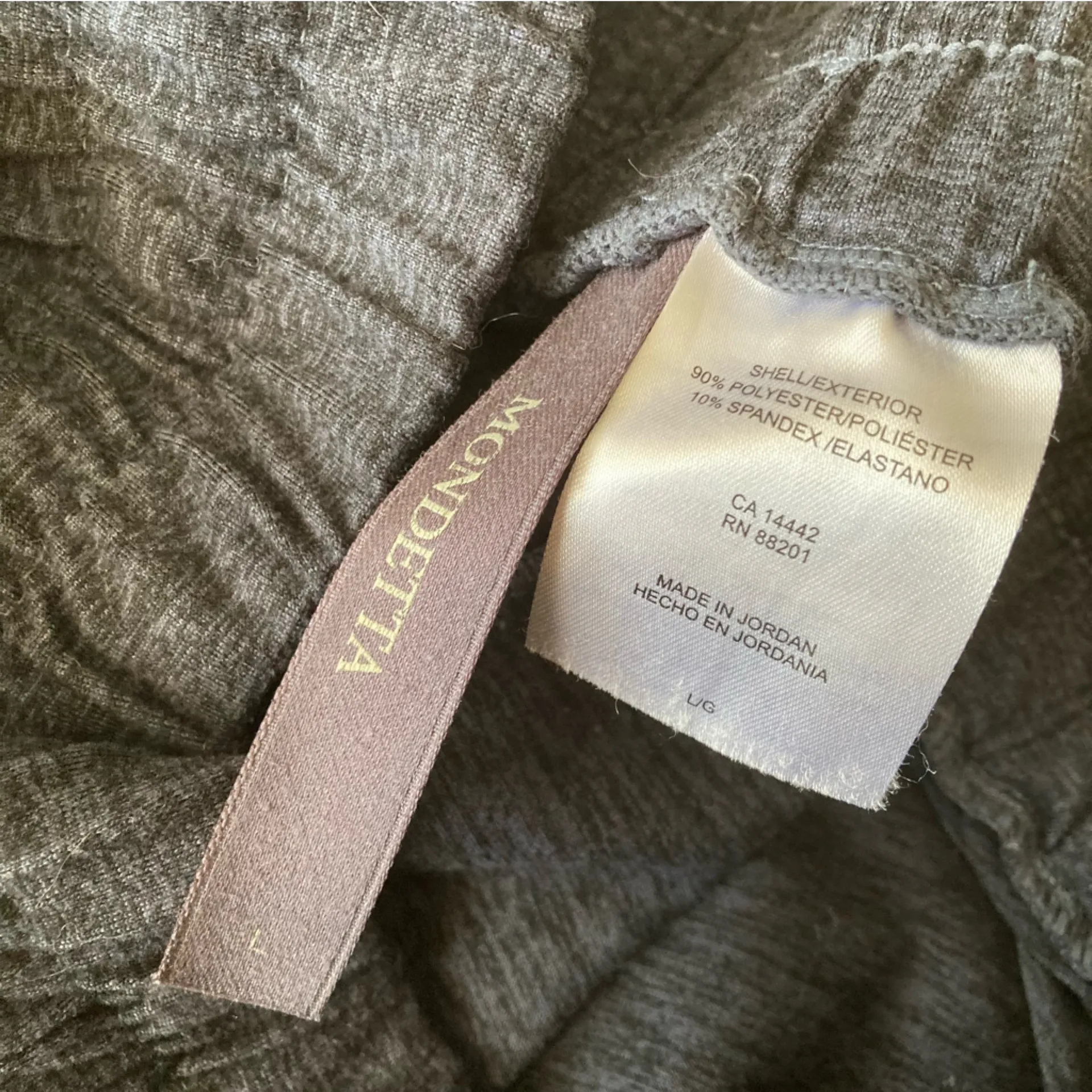 Mondetta The Soft Stretch Space Dye Joggers Pants Navy Blue Grey Size Large GUC - Image 15