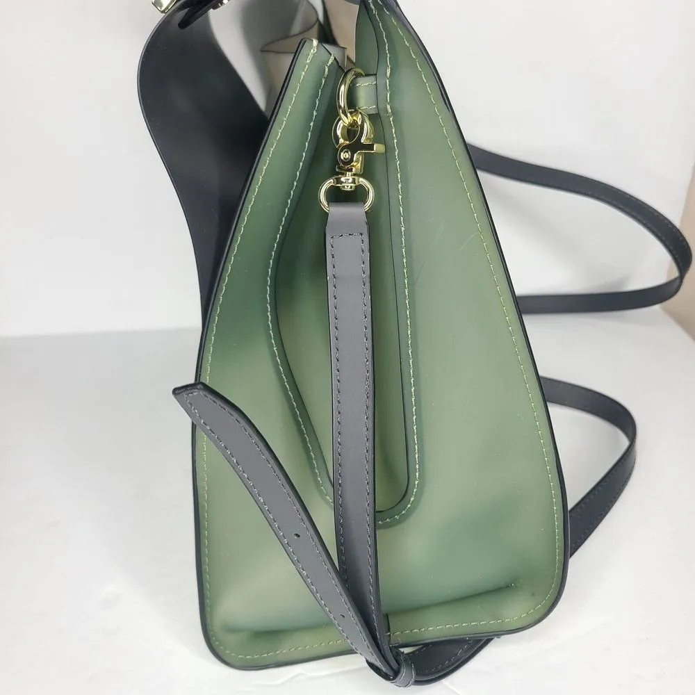 Zac Posen EARTHA Translucent PVC Jelly Satchel Shoulder Bag Multicolor - Image 7