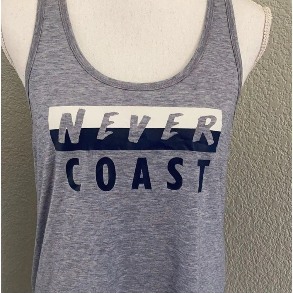 Fly Wheel “Never Coast” Racerback Tank Size Medium Blue - Image 5