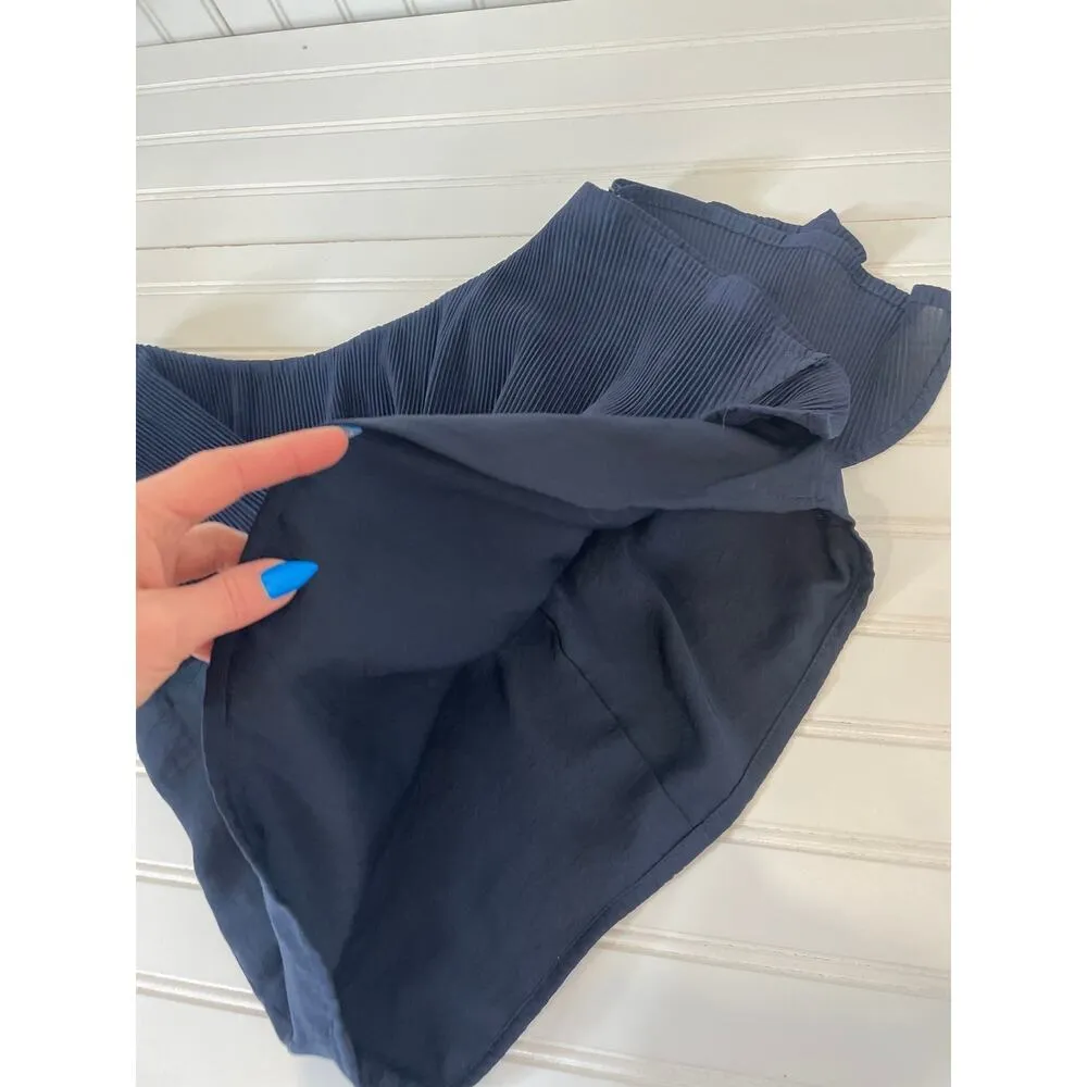 Revolve Capulet Vanessa Navy Blue Ruffle One Shoulder Top Size S - Image 5