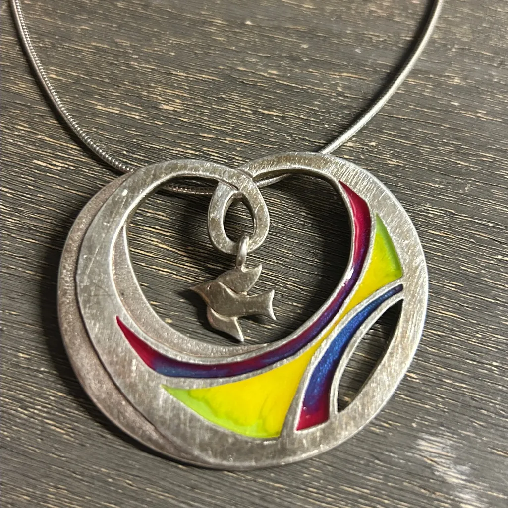 ST NINIAN'S STERLING SILVER PENDANT LARGE - Image 2