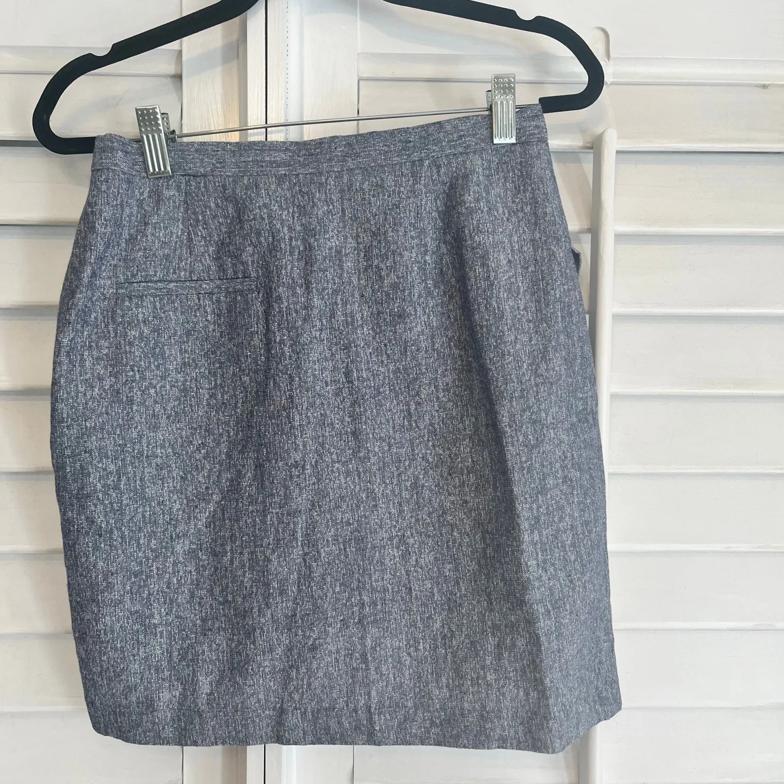 Southern Proper Tulip Wrap Style‎ Chambray Mini Skirt Size 0 - Image 2