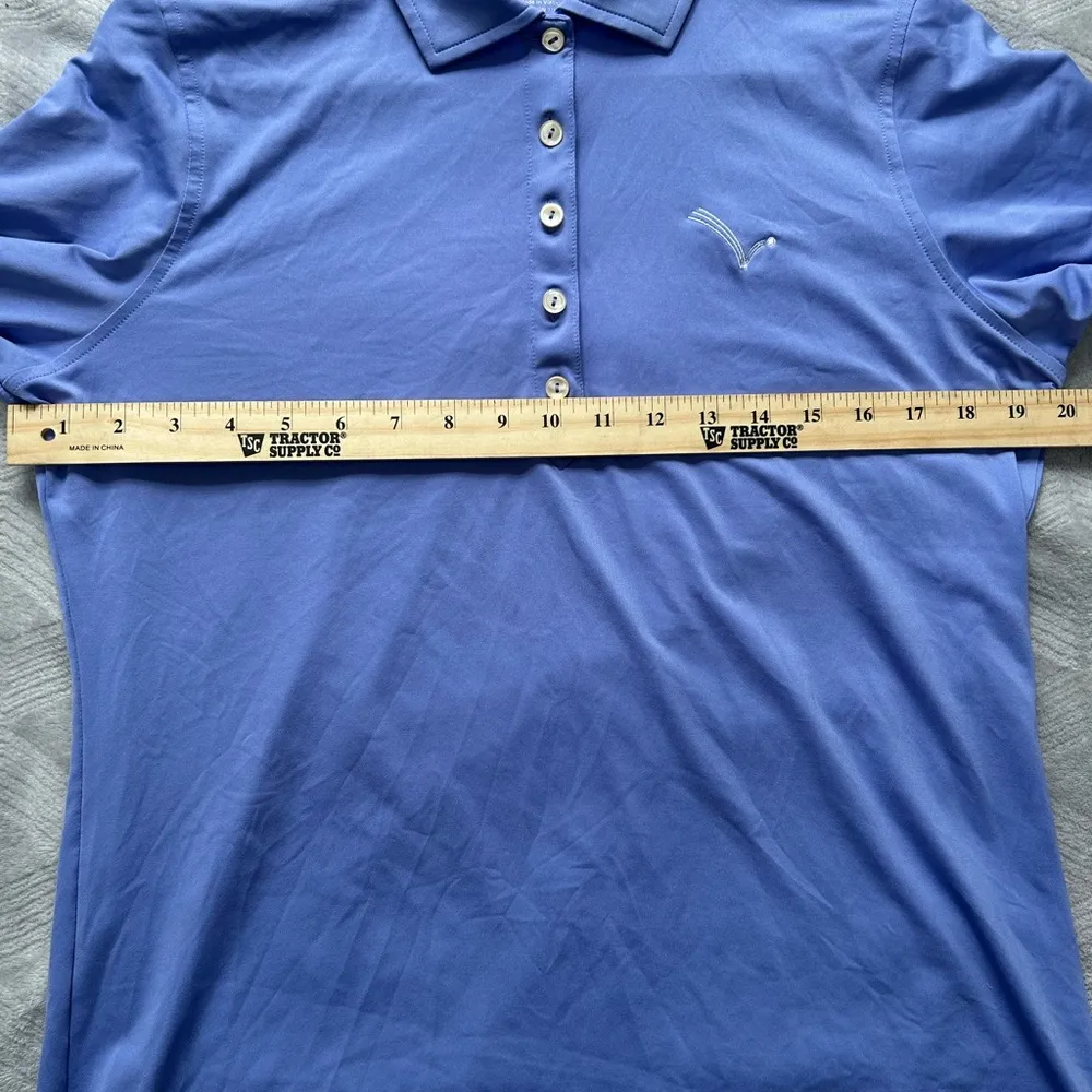 Peter Millar Blue Polo Shirt Classic Design - Image 5