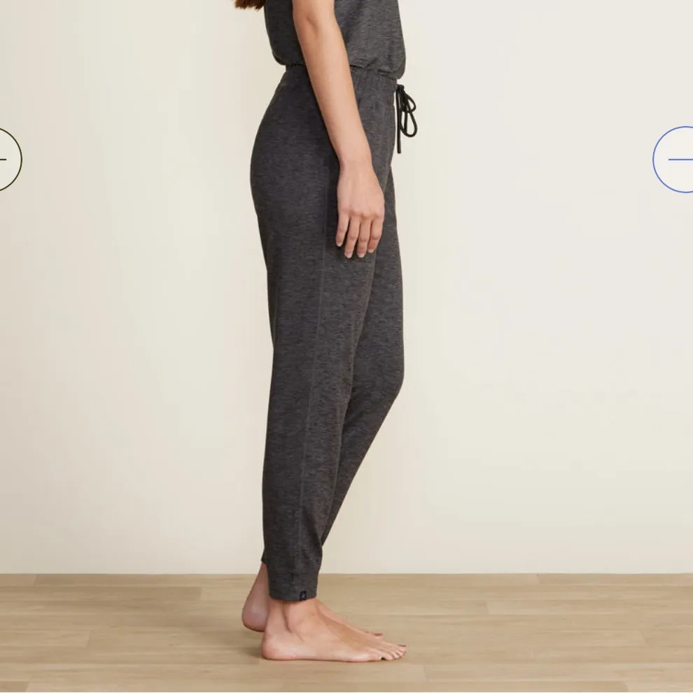 Barefoot Dreams Malibu Collection Butterchic Knit Jogger Size Large Gray Carbon - Image 7