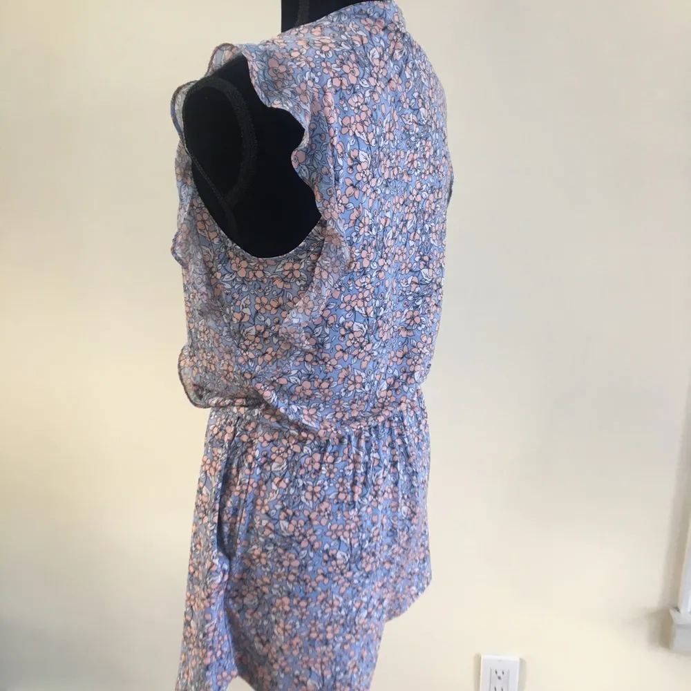 BCBG Floral Ruffle Romper - Image 4